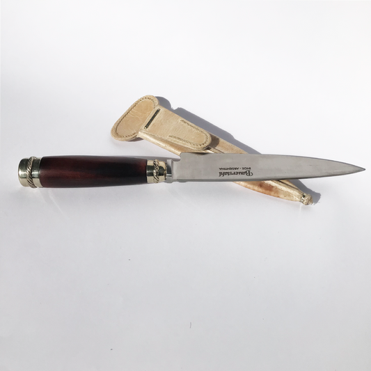 Quebracho Knife - Raw leather sheath